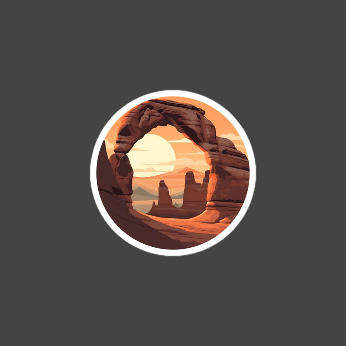 Arches bubble-free sticker
