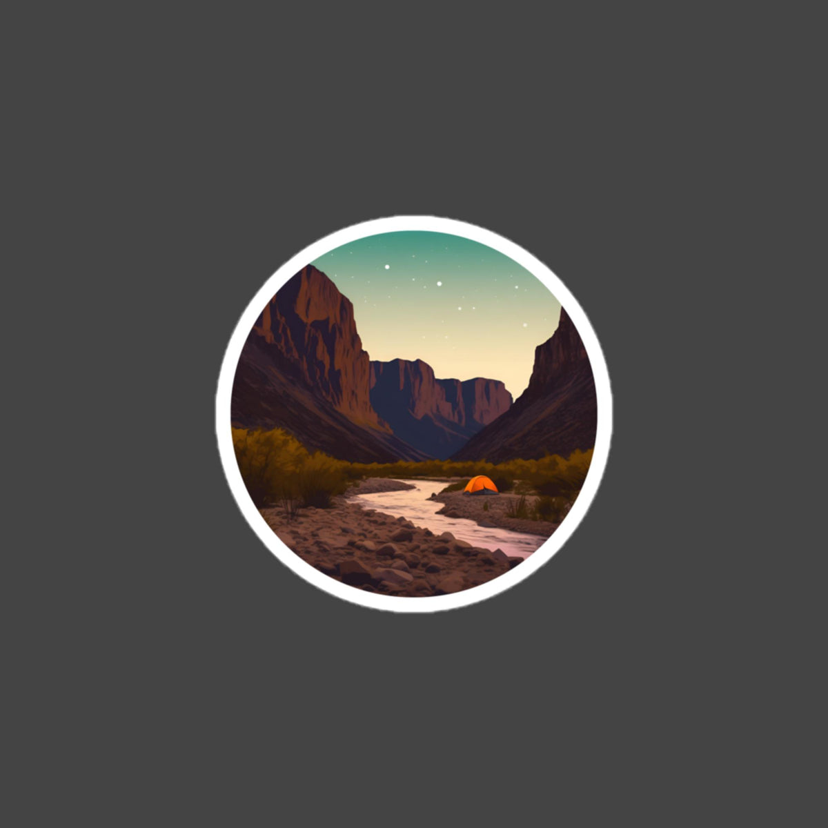 Big Bend bubble-free sticker
