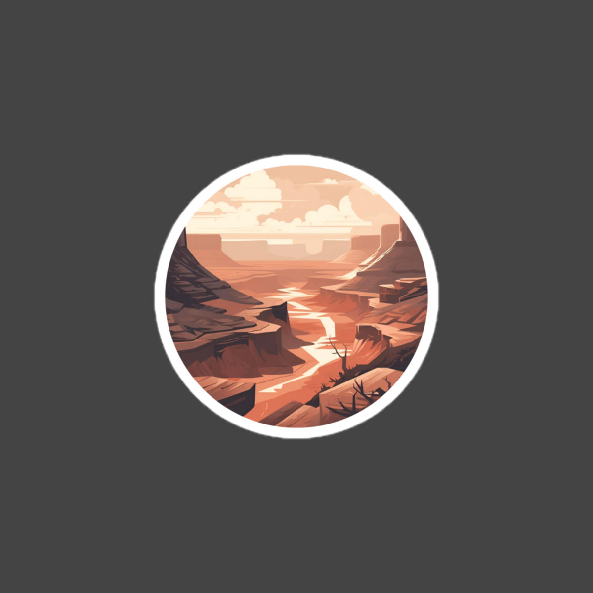 Canyonlands bubble-free sticker