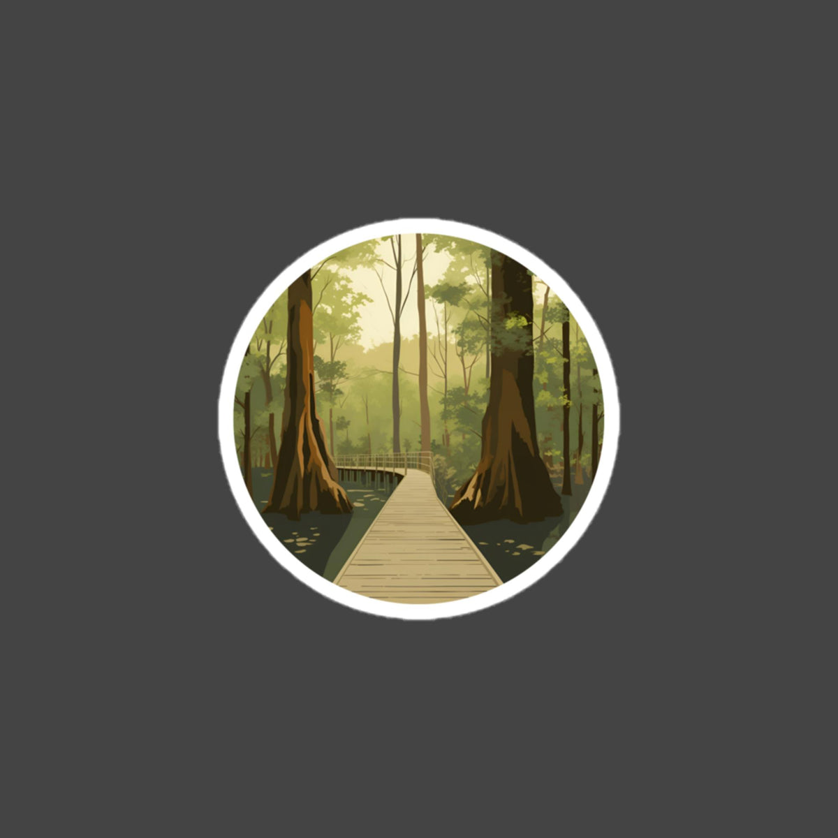 Congaree bubble-free sticker