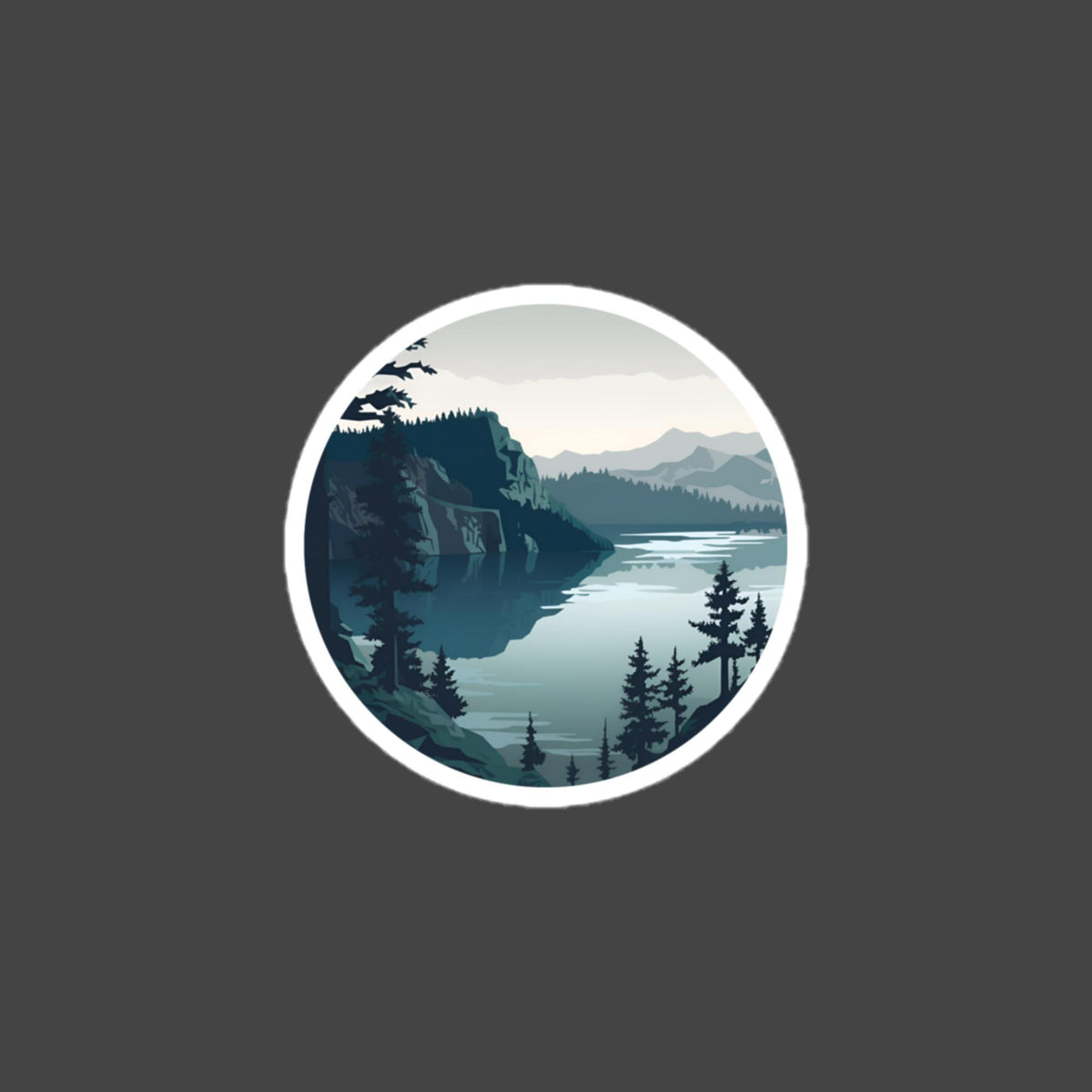 Crater Lake bubble-free sticker