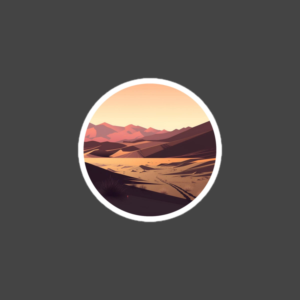 Death Valley bubble-free sticker