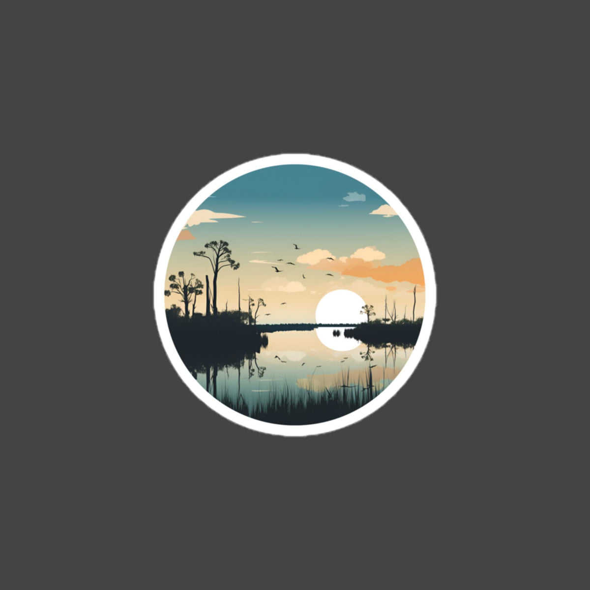 Everglades bubble-free sticker
