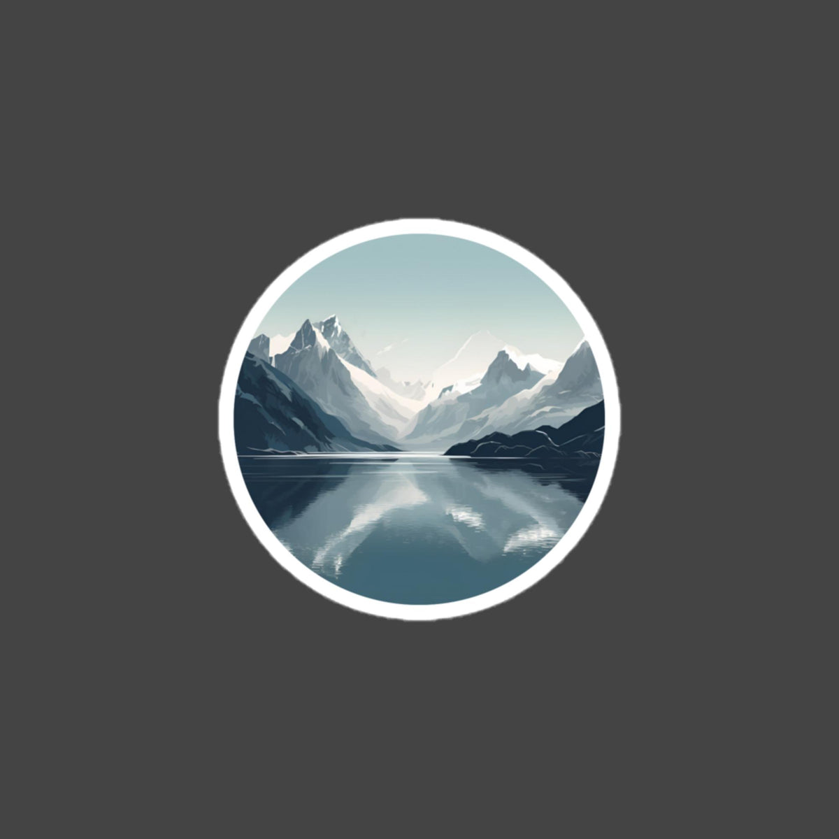 Glacier Bay bubble-free sticker