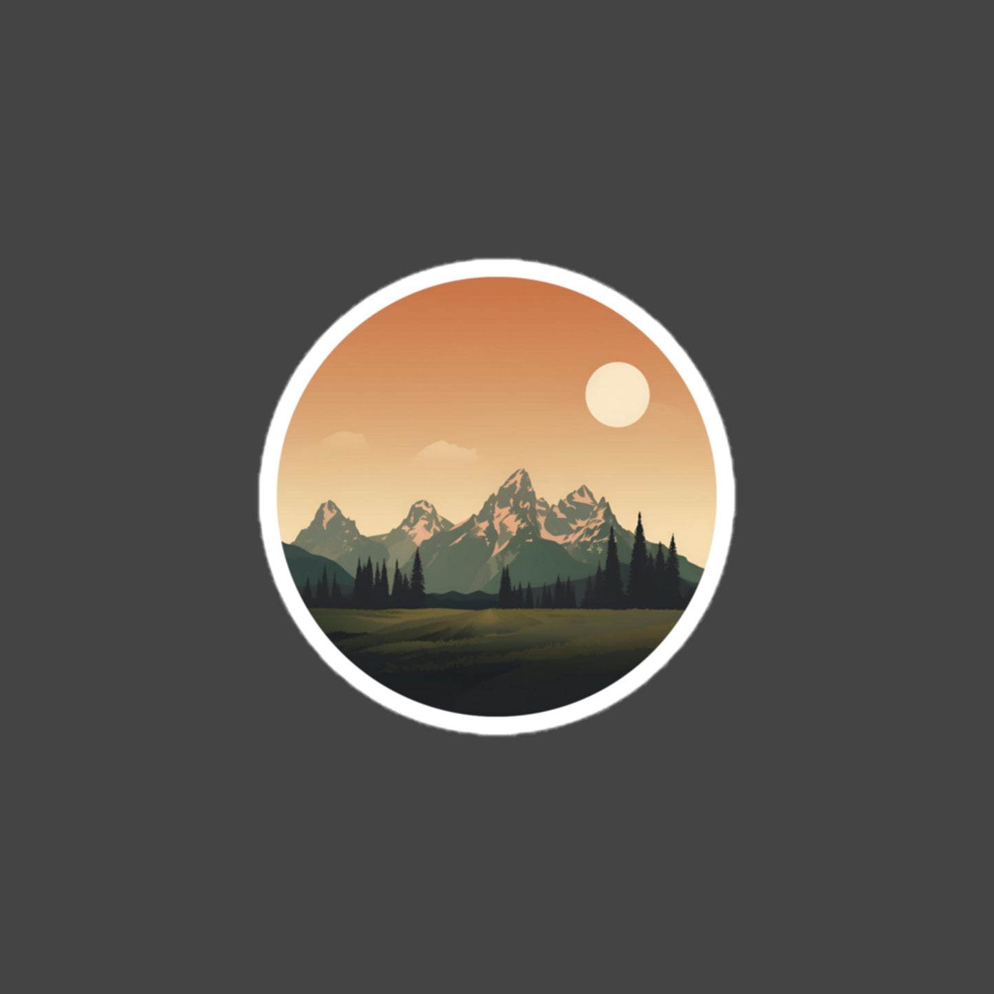 Grand Teton bubble-free sticker