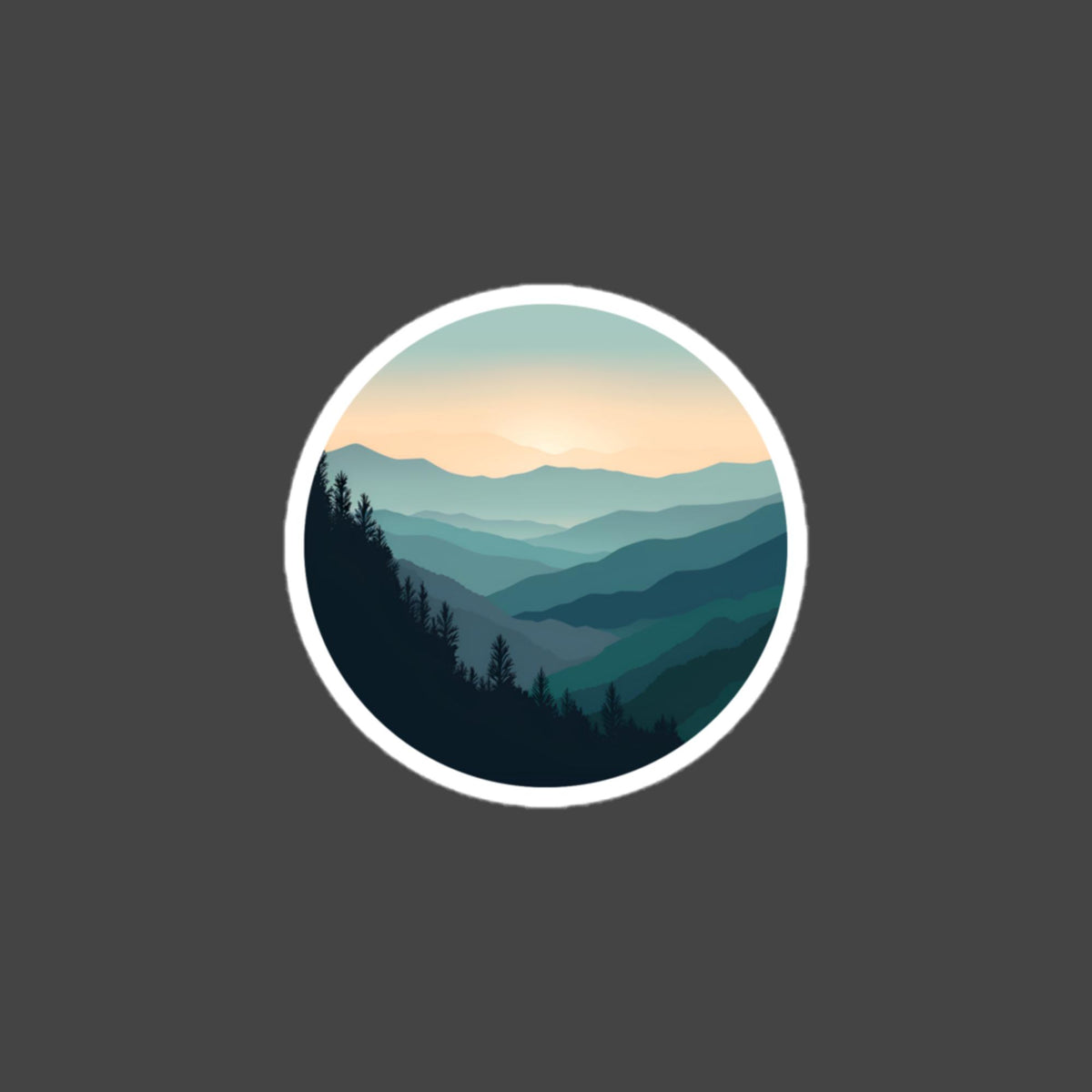 Great Smoky Mountains bubble-free sticker