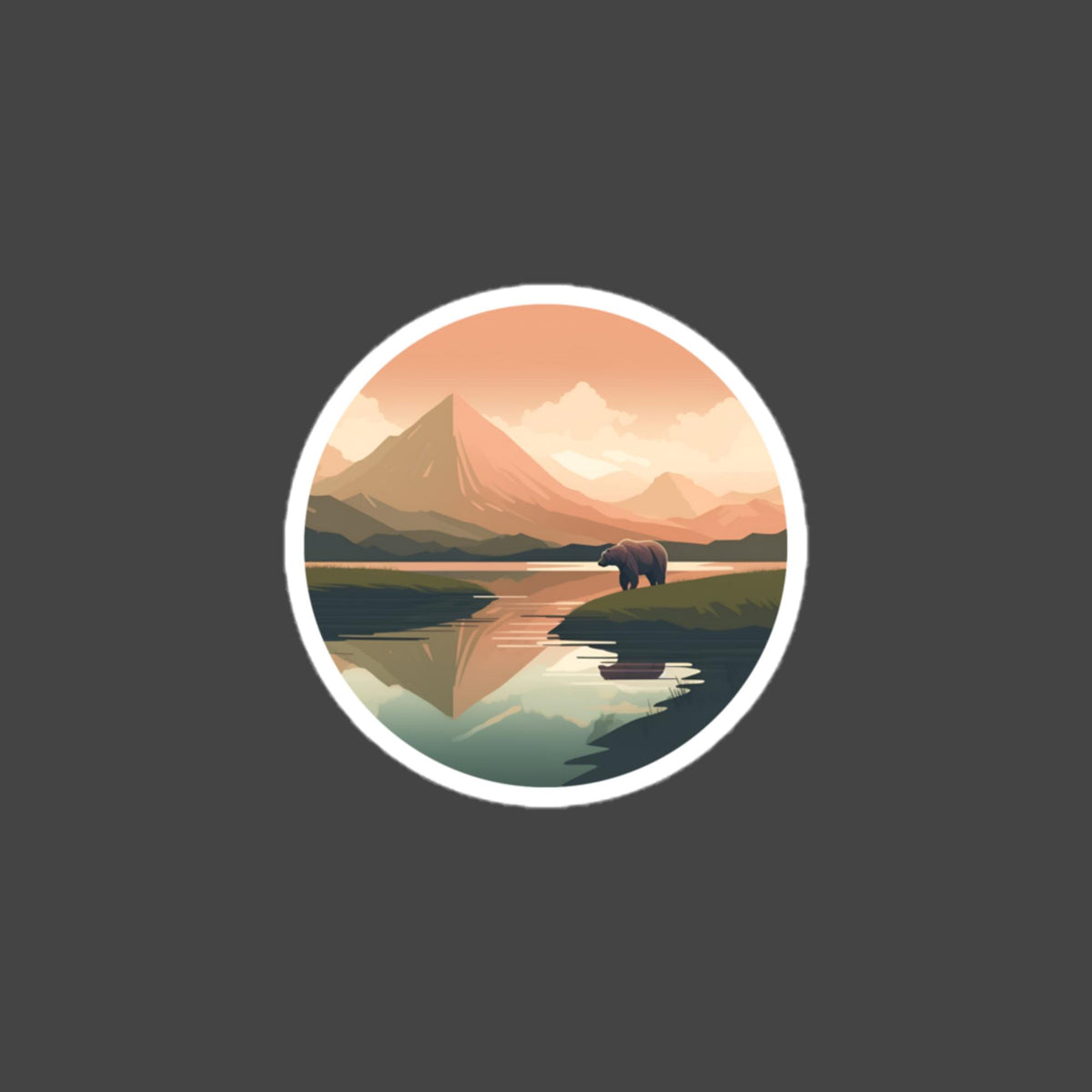 Katmai bubble-free sticker