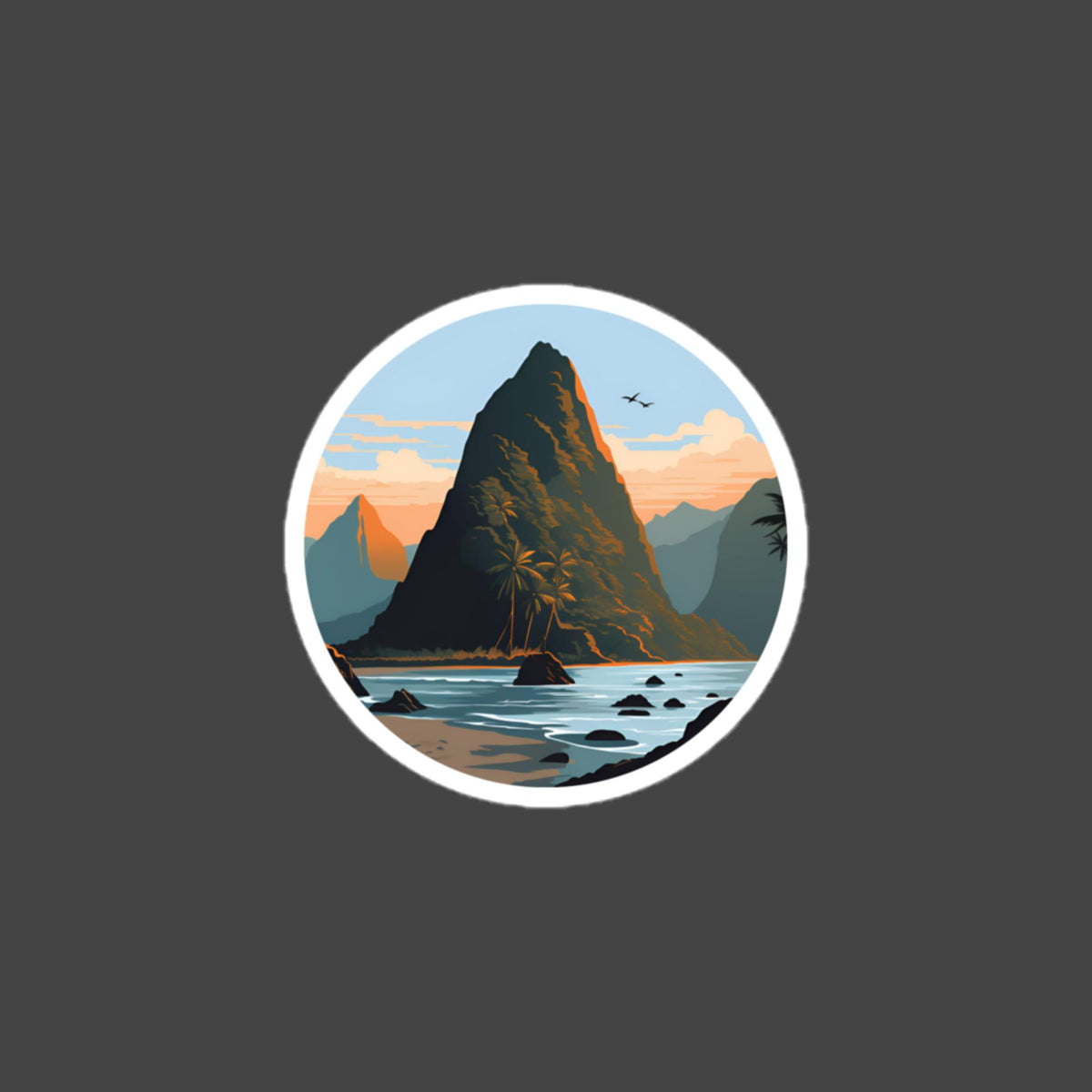 American Samoa bubble-free sticker