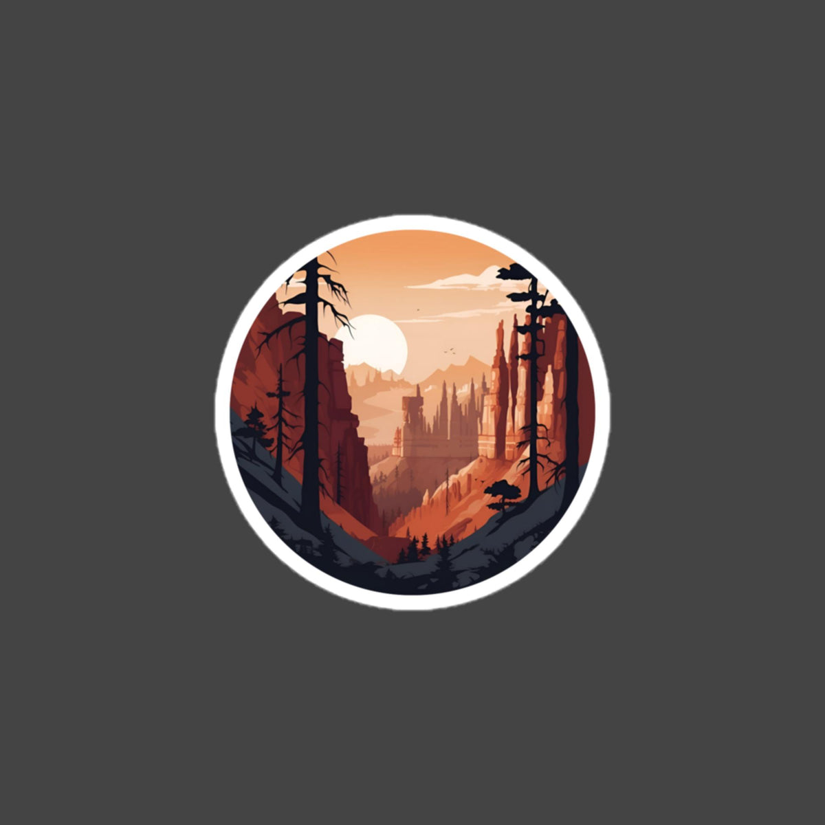 Bryce Canyon bubble-free sticker