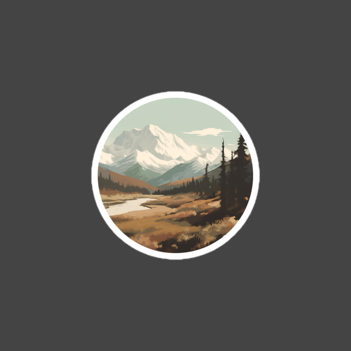 Denali bubble-free sticker