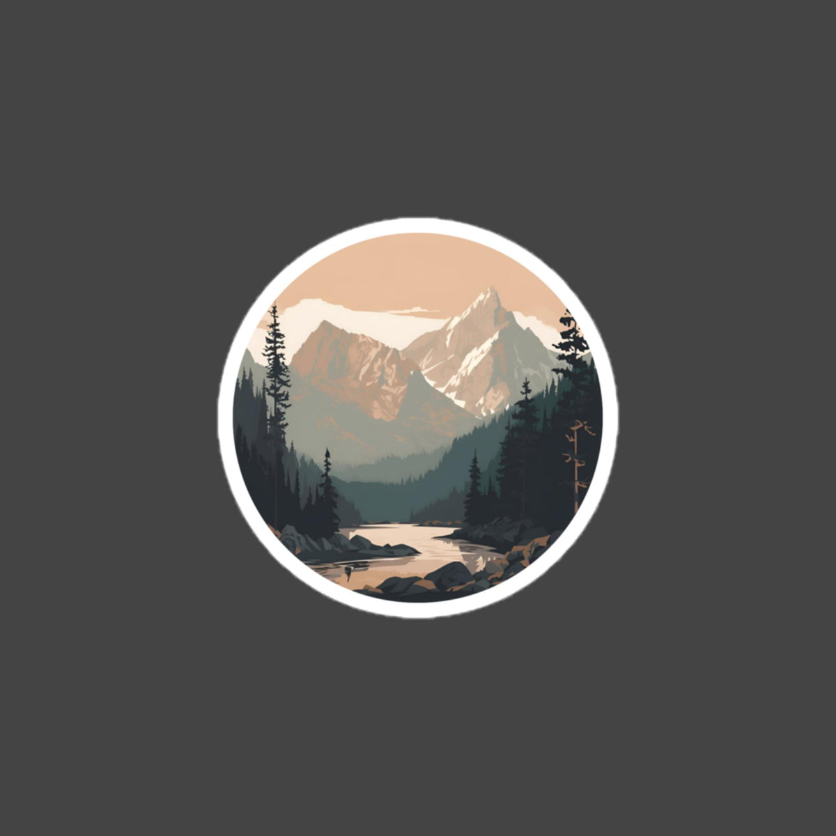 Rocky Mountain bubble-free sticker